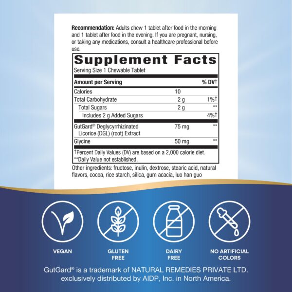 Frasco Nature's Way DGL Ultra regaliz para digestión