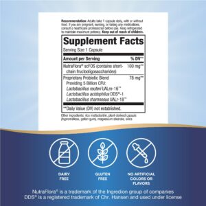 Version 1.0.0 Frasco Nature's Way Primadophilus Reuteri probiótico 5 mil millones