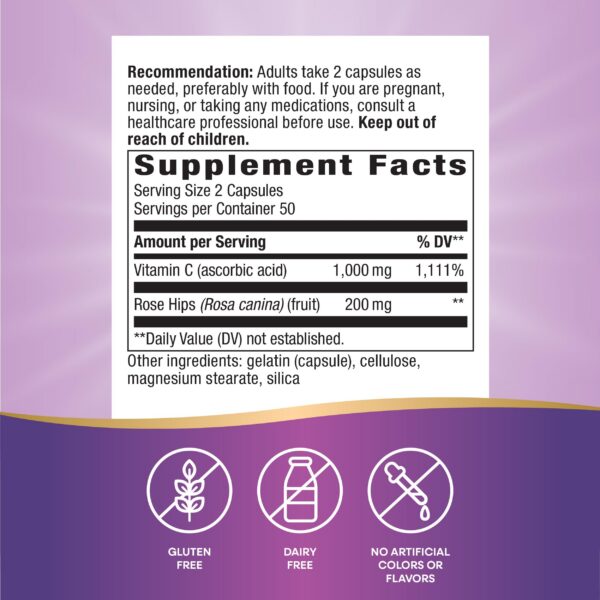 Cápsulas vitamina c antioxidante Nature's Way