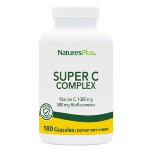 Frasco NaturesPlus Super C Complex 180 cápsulas