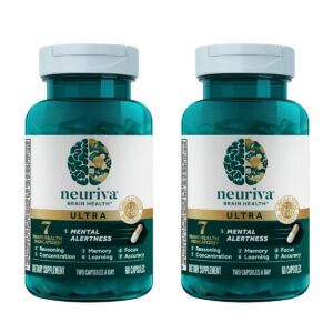 Frasco de suplemento NEURIVA Ultra para memoria y concentración