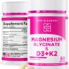 Frasco New Elements magnesio glicinato con D3 y K2