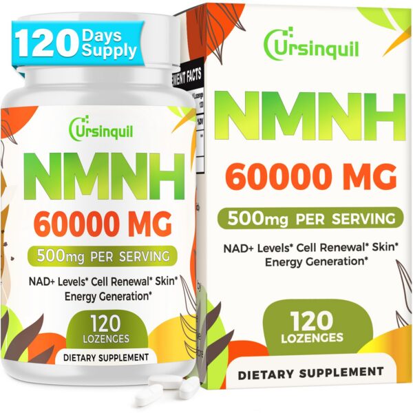 Frasco NMNH sublingual 500mg suplemento NAD