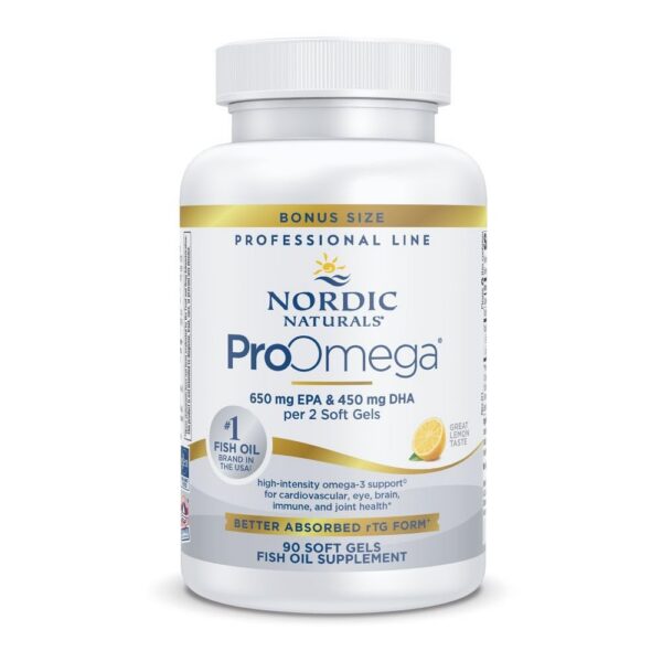 Frasco Nordic Naturals ProOmega limón