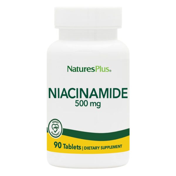 Frasco nuevo y antiguo NaturesPlus Niacinamida 500mg