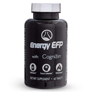 Frasco Nugevity Energy EFP potenciador cerebral nootrópico 60 cápsulas