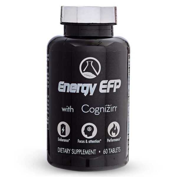 Frasco Nugevity Energy EFP potenciador cerebral nootrópico 60 cápsulas