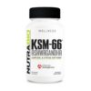 Frasco NutraBio Ashwagandha KSM-66 600mg 90 cápsulas vegetales