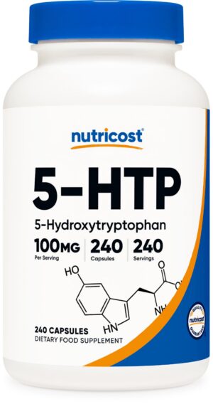 Version 1.0.0 Frasco Nutricost 5-HTP 100mg 240 cápsulas vegetarianas