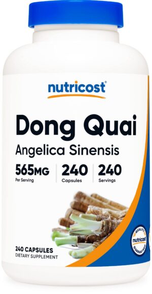 Version 1.0.0 Frasco Nutricost Dong Quai 565mg cápsulas vegetarianas