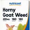 Version 1.0.0 Frasco Nutricost Horny Goat Weed Extracto 180 cápsulas