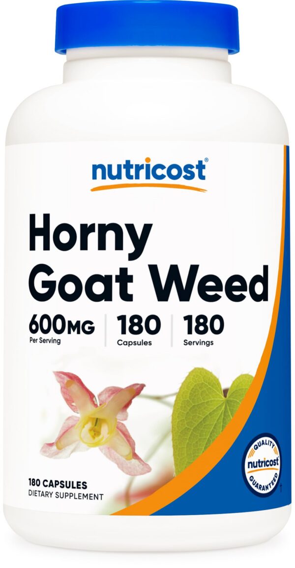 Version 1.0.0 Frasco Nutricost Horny Goat Weed Extracto 180 cápsulas