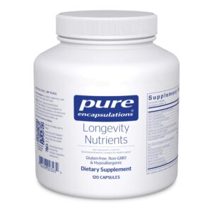 Frasco de Nutrientes de Longevidad Pure Encapsulations
