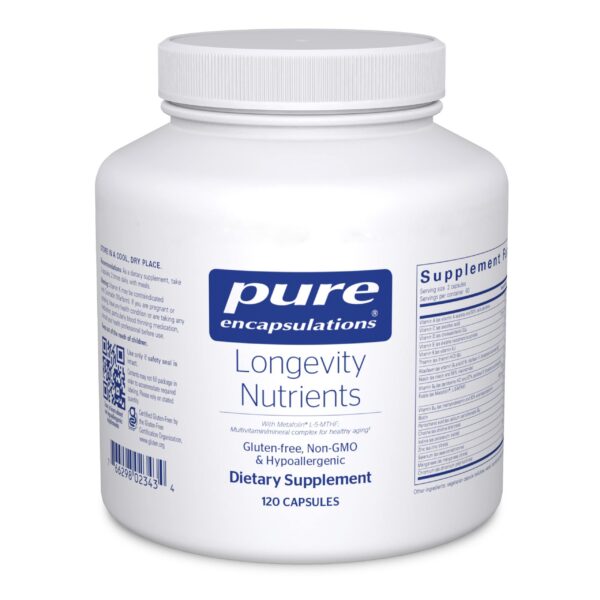 Frasco de Nutrientes de Longevidad Pure Encapsulations