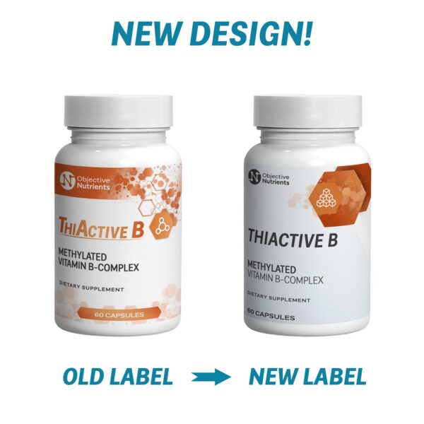 Frasco Objective Nutrients ThiActive B 60 Cápsulas