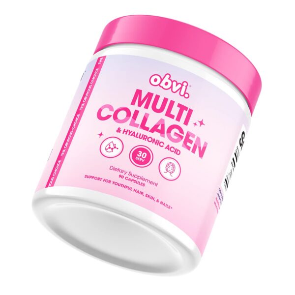 Frasco de Obvi Multi Collagen con ácido hialurónico