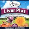 Frasco Omega Alpha Liver Plus cápsulas vegetales 90 unidades