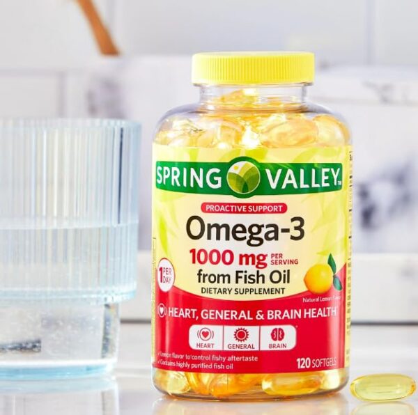 Frasco de Omega-3 Asherpro Spring Valley