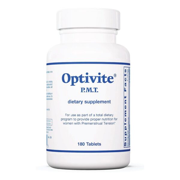 Version 1.0.0 Frasco de Optivite PMT multivitaminico para mujeres