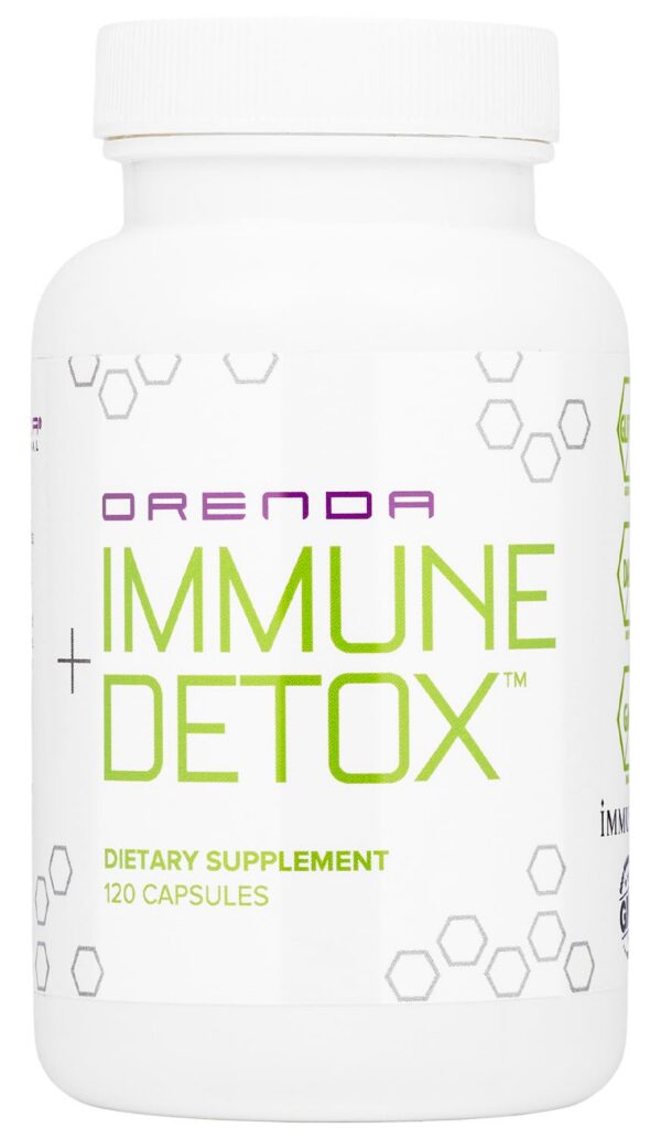 Version 1.0.0 Frasco Orenda Immune Detox 120 cápsulas fórmula especializada