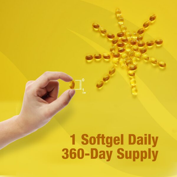 Frasco ORZAX vitamina D3 2000 UI con gelblandas fáciles