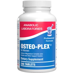 Frasco de Osteo-Plex suplemento salud ósea mujer