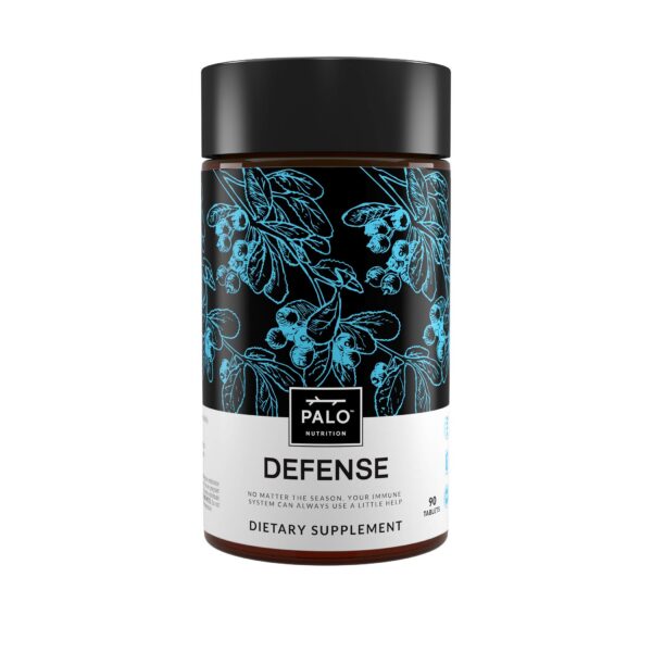 Version 1.0.0 Frasco PALO Defense suplemento de bienestar 90 tabletas