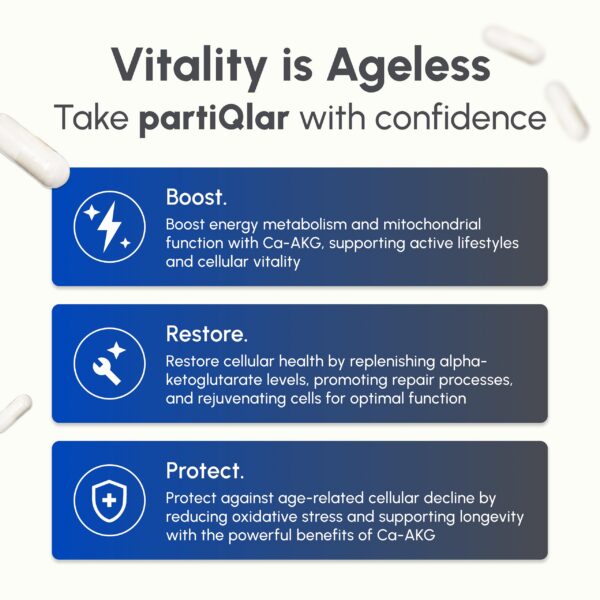 Frasco PartiQlar CA AKG suplemento calcio alta absorción