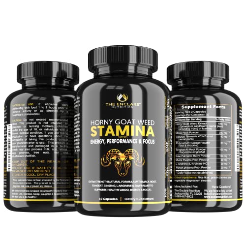 Frasco con pastillas Performance Herbal Horny Goat Weed.