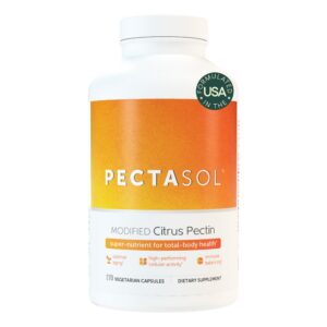 Frasco de PectaSol suplemento de pectina modificada cítrica para salud