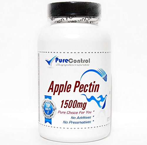 Frasco de pectina de manzana 1500mg 90 cápsulas PureControl Supplements