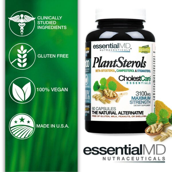 Frasco Phytosterol Essentials etiqueta lateral