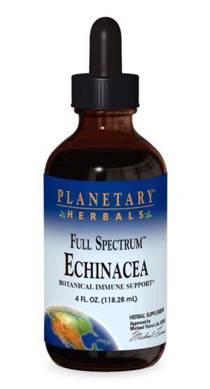 Frasco de Planetary Herbals Echinacea 4 oz con gotero