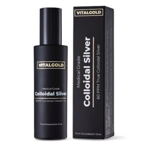 Frasco de plata coloidal Vital Gold 60 ppm 100 ml