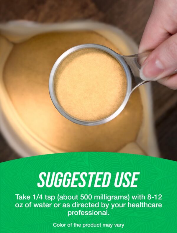 Frasco con etiqueta del polvo de acerola