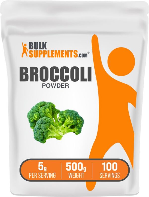 Version 1.0.0 Frasco de polvo de brócoli BulkSupplements