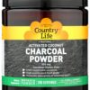 Frasco polvo carbón activado de coco Country Life 5oz
