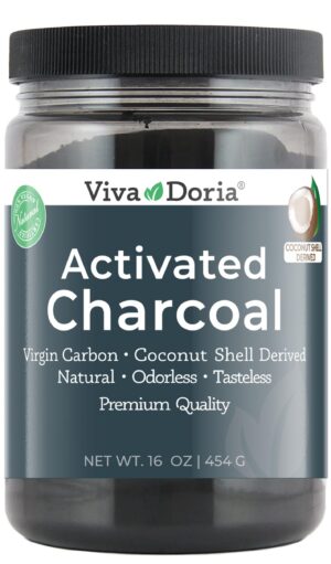 Frasco polvo carbón activado Viva Doria 16 oz