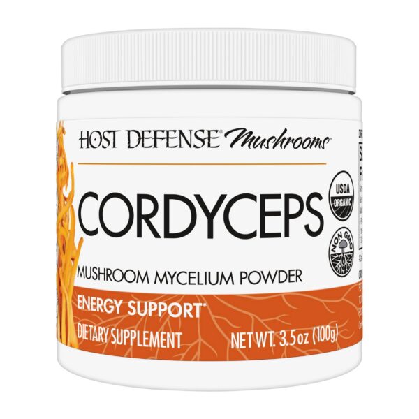 Frasco polvo Cordyceps Host Defense 3.5 oz para soporte inmunológico