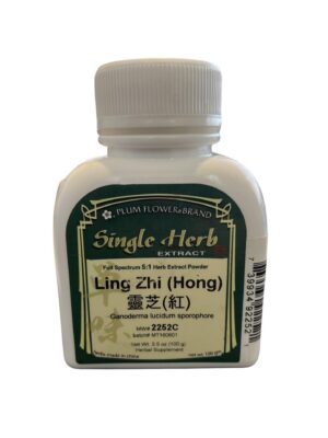 Frasco de polvo extracto Ling Zhi Hong marca Mayway