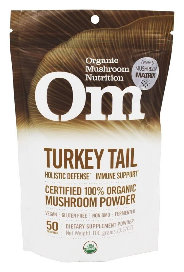 Frasco de polvo de hongos Orgánico Cola de Pavo Om Mushroom