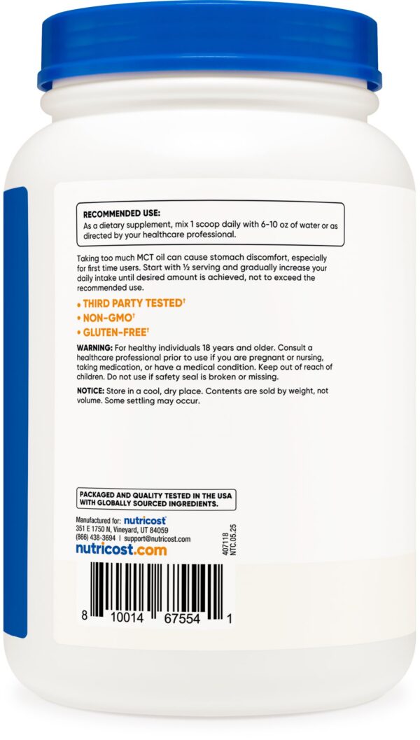 Frasco de polvo MCT C8