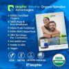 Frasco polvo orgánico espirulina azul Biophix 10 onzas