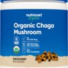 Frasco polvo orgánico de hongo chaga Nutricost 8oz