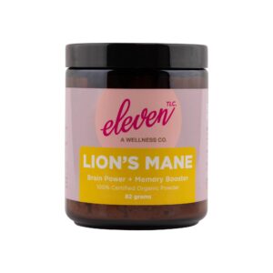 Version 1.0.0 Frasco de polvo orgánico de hongo melena de león ELEVEN TLC