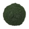 Frasco con polvo spirulina Yupik para nutrición vegana