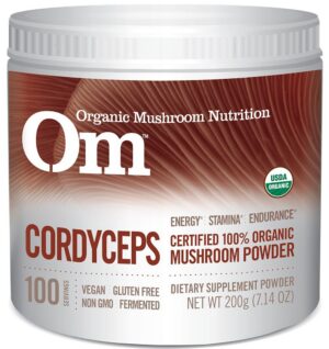 Version 1.0.0 Frasco polvo superalimento Om Cordyceps energía y resistencia