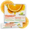 Frasco polvo Vitamin C8 con etiqueta