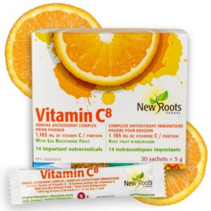 Version 1.0.0 Frasco polvo Vitamin C8 con etiqueta