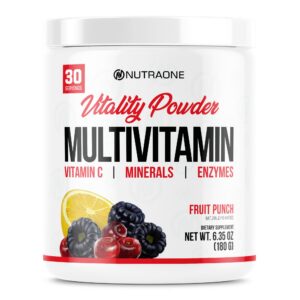 Frasco de Polvo de Vitaminas NutraOne Vitality